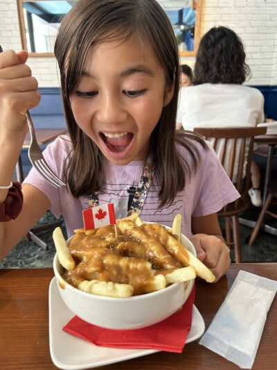 Canadian poutine!! And bouldering – Day 25 – Sep 27, 2025